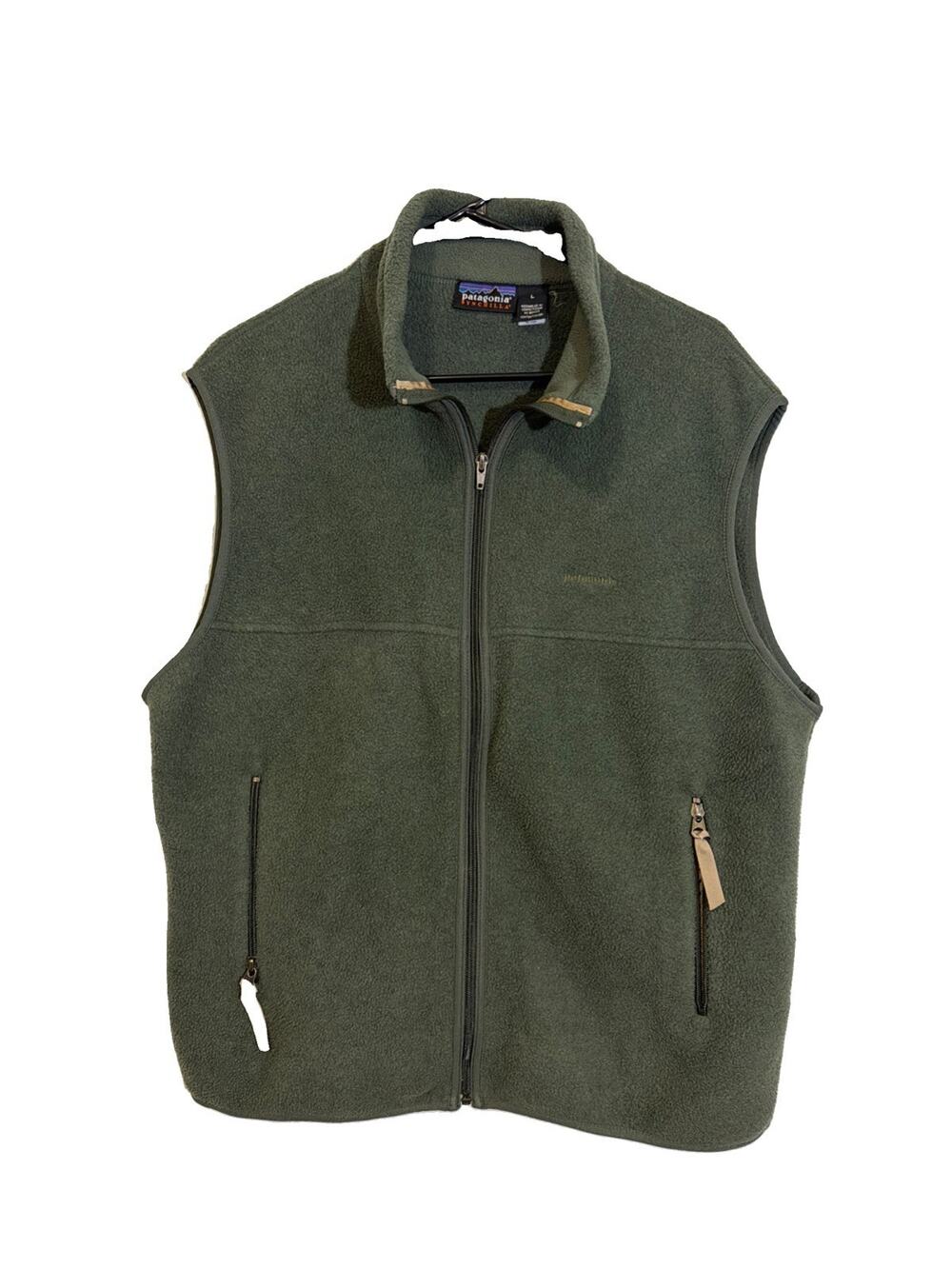 VTG Patagonia Synchilla Vest Mens L Large Fleece Full Zip Outdoor Jacket